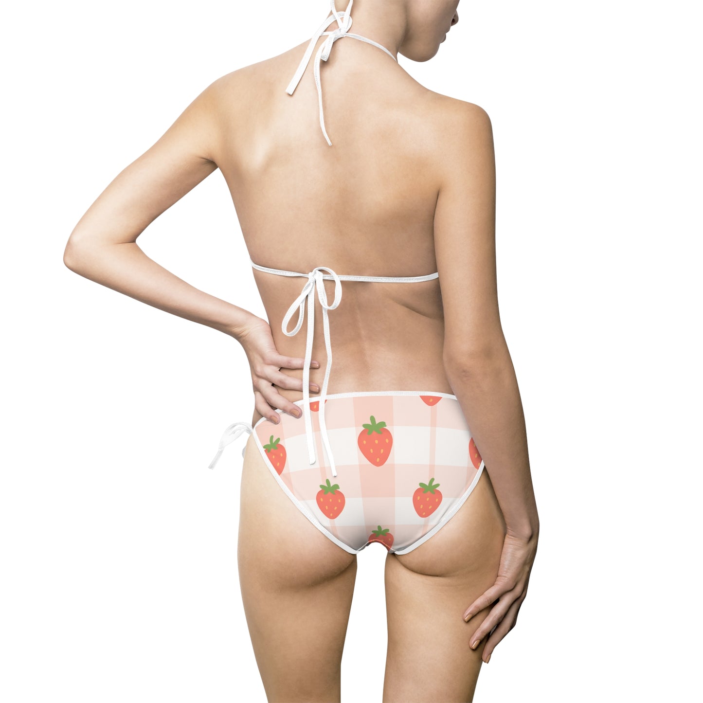 Strawberries n Cream Women's Bikini Swimsuit