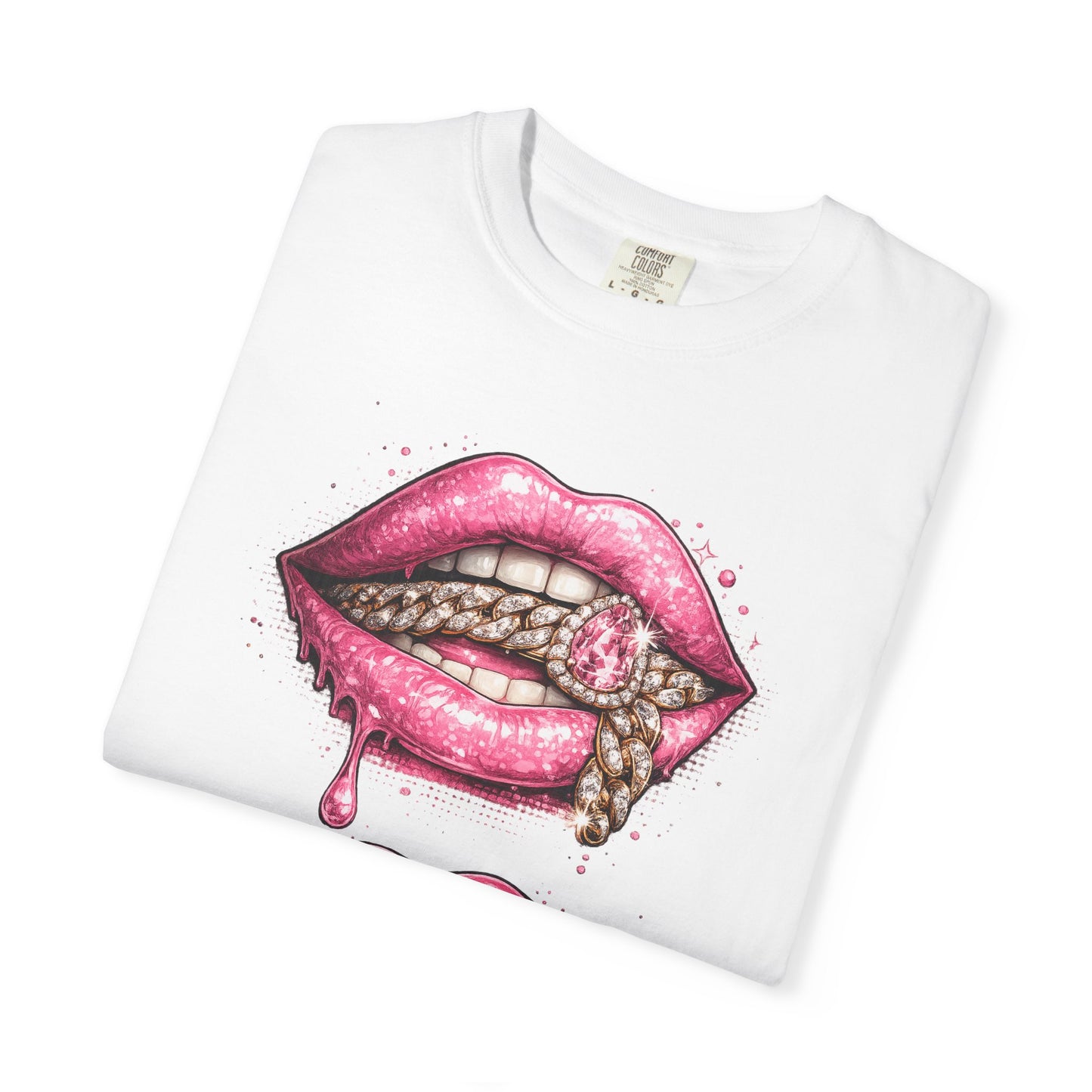 Pink Pucker Lips Tee Shirt
