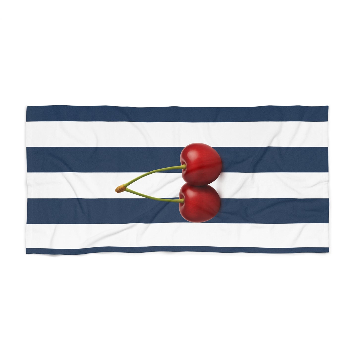 Cherry Stripes Beach Towel