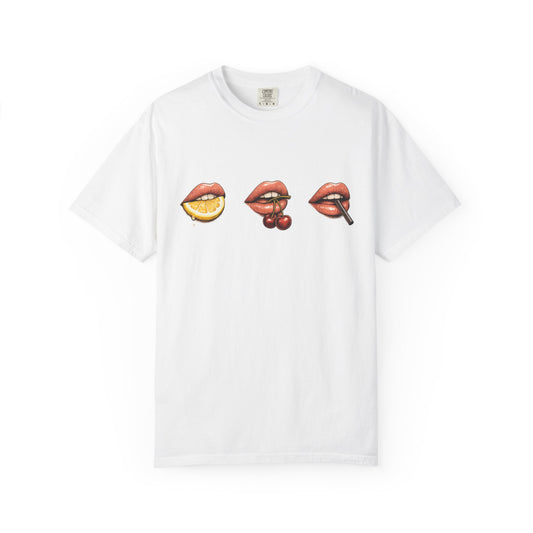 Biting Lemon / Cherry / Straw Tee Shirt