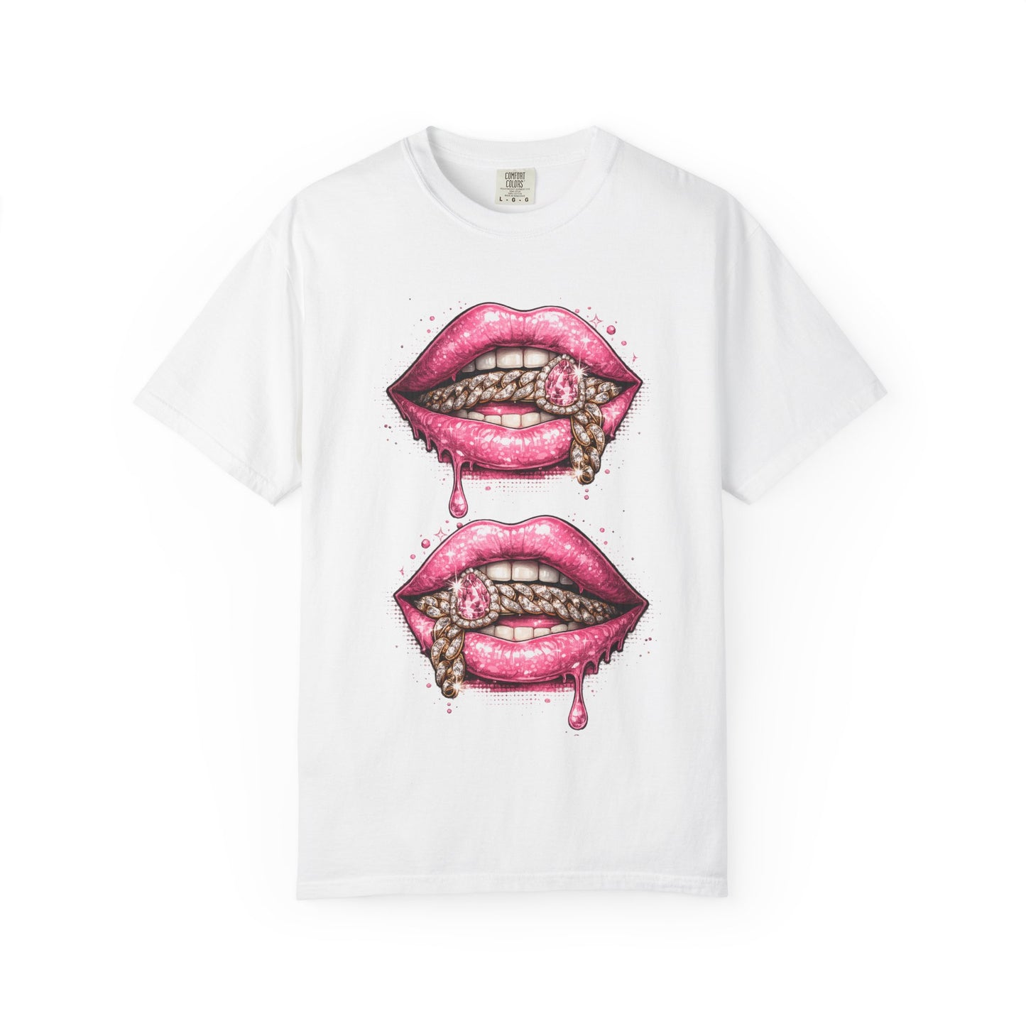 Pink Pucker Lips Tee Shirt