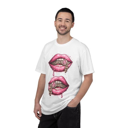 Pink Pucker Lips Tee Shirt